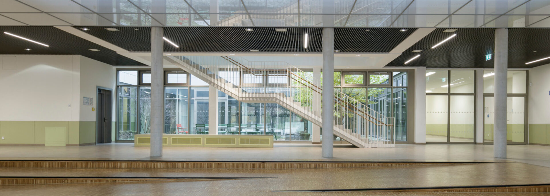 Innenansicht des Schulgebäudes